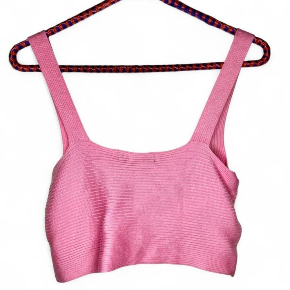 Mango Pink Ribbed Knit Top - Picture 3 of 5